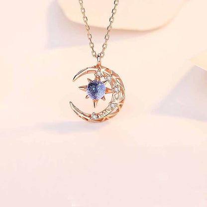 Explosive Style Star And Moon Necklace Female Trend