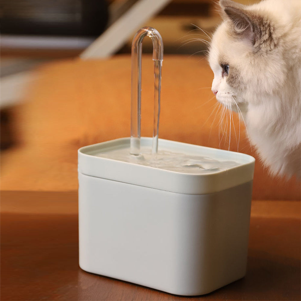 Automatisk kattvattenfontän Autofilter USB Elektrisk Mute Cat Drinker Bowl 1,5L Recirkulerande Filtrering Drinker For Cats Pet Water Dispenser