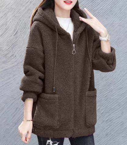 Cardigan Buttonless Printed Loose Top