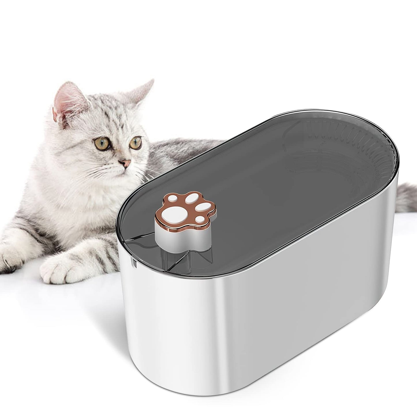 Filtre de fontaine d'eau pour chat 3L, abreuvoir automatique pour chiens et chats, distributeur d'eau ultra-silencieux avec lumière LED, produits pour animaux de compagnie