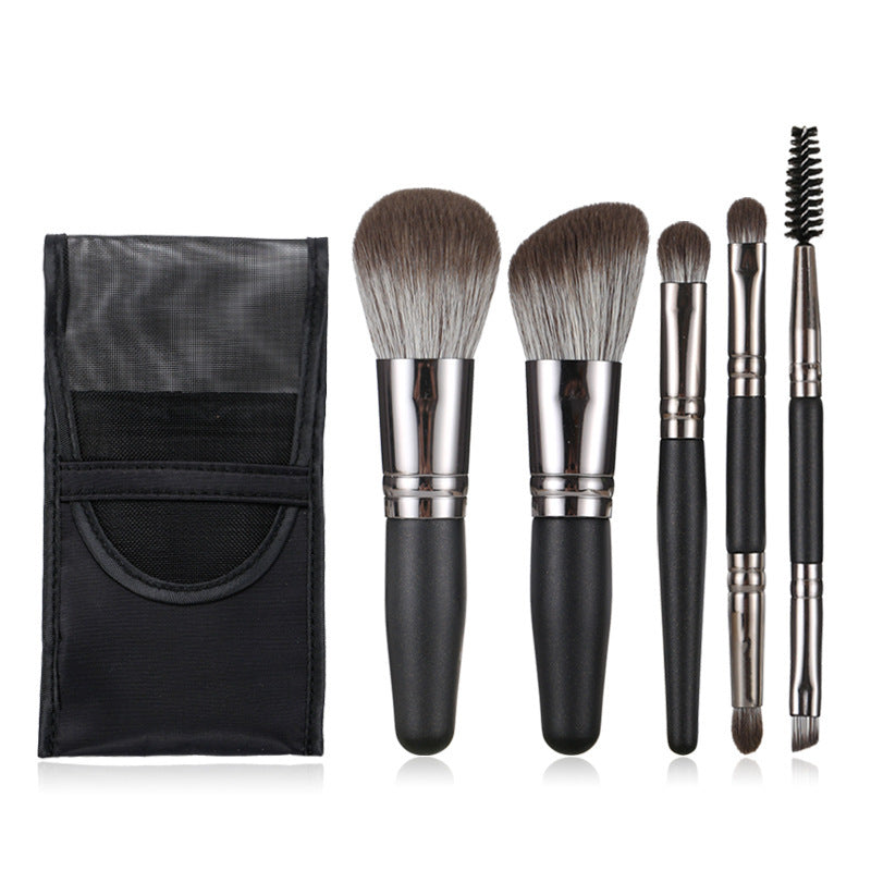 Makeup 5 PCs Mini-portable Suit Makeup Brush Tools