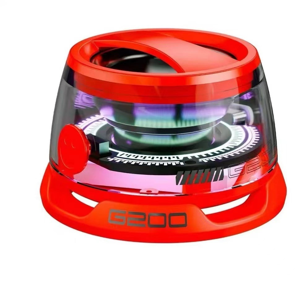 Bärbar Bluetooth-högtalare G200 RGB-belysningshögtalare BT5.3 Mini-ljudlåda 7 timmars uppspelning Magnetisk telefonhållare