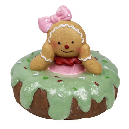 Hand Drawn Cartoon Resin Christmas Decorations Gingerbread Man