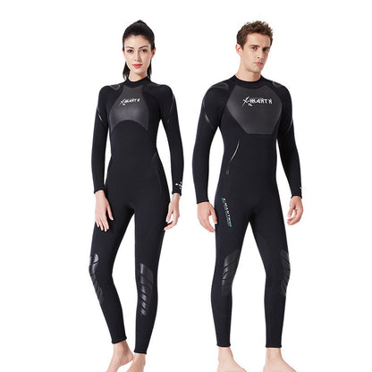 1.5MM One-piece Warm And Cold Long-sleeved Snorkeling Surfing Sunscreen Jellyfish Swimsuit