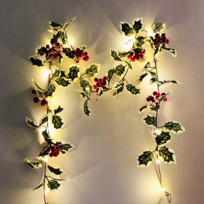 Thanksgiving Christmas String Light Christmas Chinese Hawthorn Rattan Party Window Yard Party Decoration