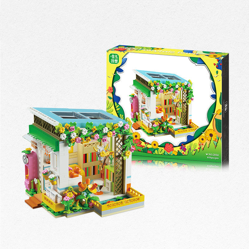 Puzzles Fairytale Town Small Particles Streetscape Building Blocks Toys