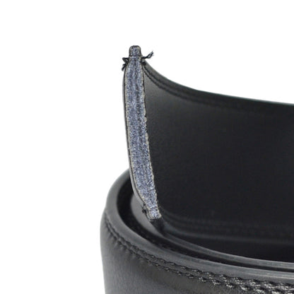 Men's Cowhide Alloy Automatic Buckle Business Casual Pant Belt - Effortless Professional