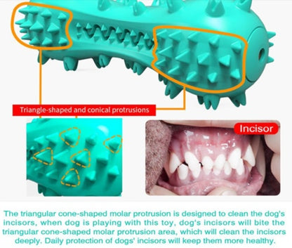 Jouets à mâcher de nettoyage pour chiens de compagnie, bâton molaire en caoutchouc, dents buccales pour chiens agressifs