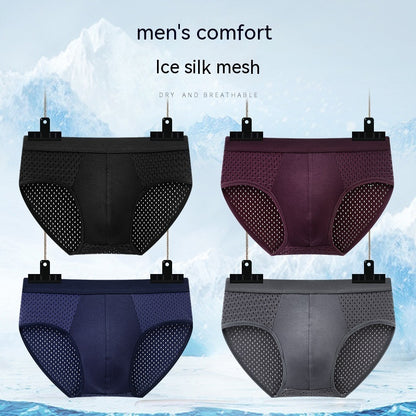 Quick-drying Mesh Ice Silk Men's Triangle Underwear