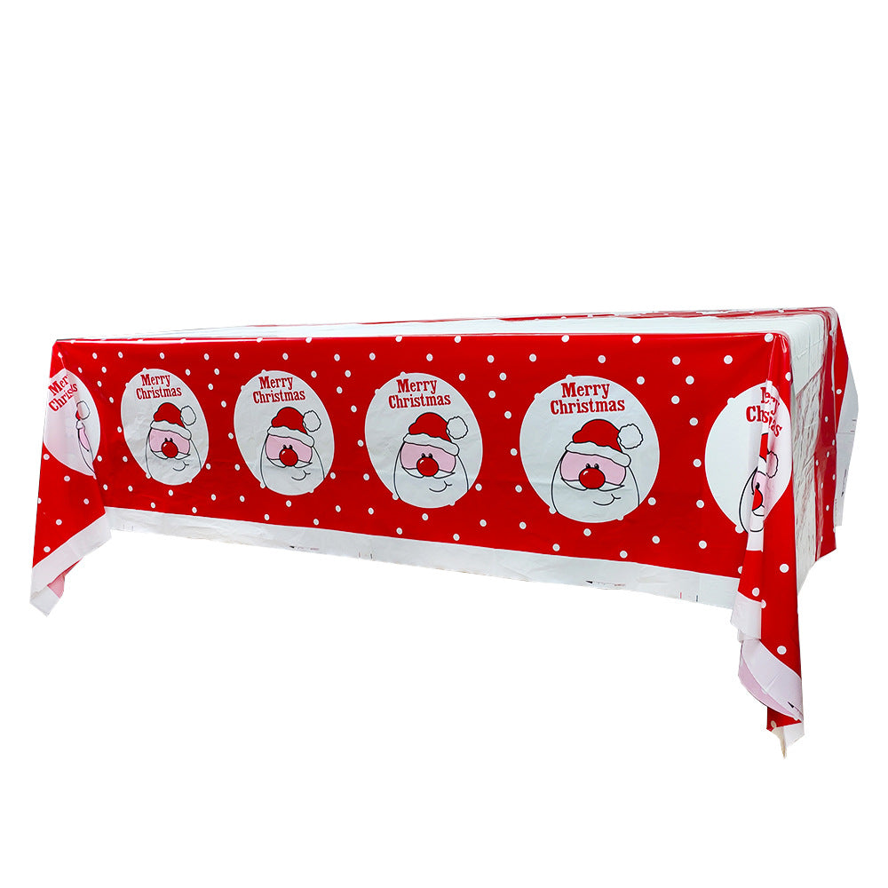 Christmas Party Cartoon Pattern Tablecloth