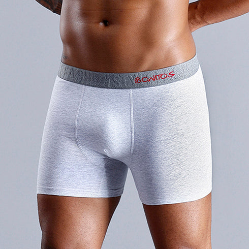 Boxers en coton pour hommes, caleçons Sexy, sous-vêtements pour garçons