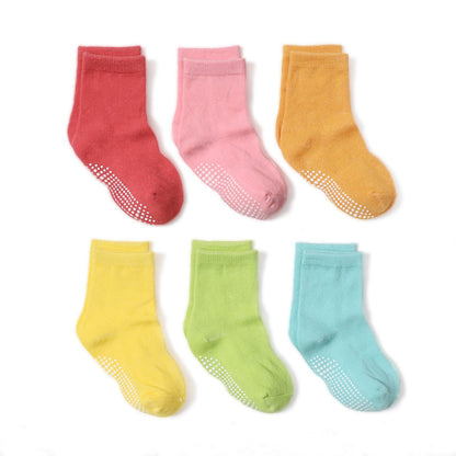 Fashion Boys' Solid Color Boat Socks