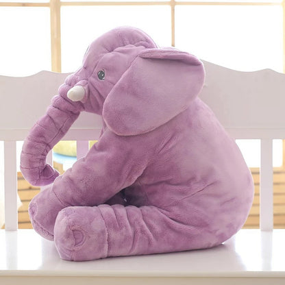 Jouet en peluche éléphant doux et confortable, accompagne le sommeil du bébé, oreiller pour enfant, coque en cuir