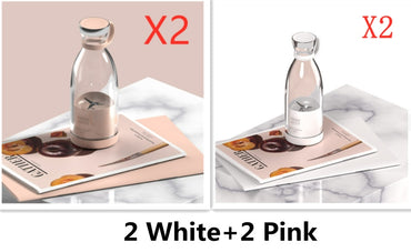 350ML Electric Juicer Blender Mixer | USB Rechargeable | 4 Stainless Steel 3D Blades - KitchenMasters