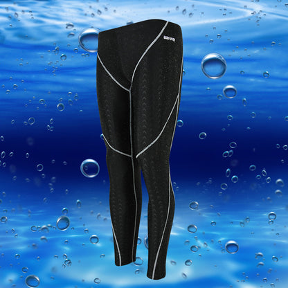 Sun-proof Nylon Men's Cropped Swimming Trunks