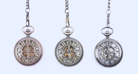 Automatic Semi-automatic Mechanical Pocket Watch Roman Digital Dial Pocket Watch