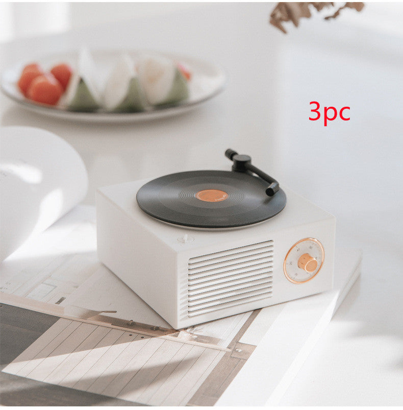 Trådlös mini bärbar retro grammofonhögtalare med Bluetooth-funktion 
