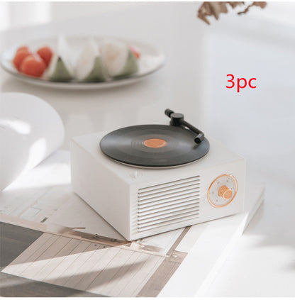 Trådlös mini bärbar retro grammofonhögtalare med Bluetooth-funktion 