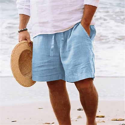 Fashion Personality Men's Shorts Cotton Hemp
