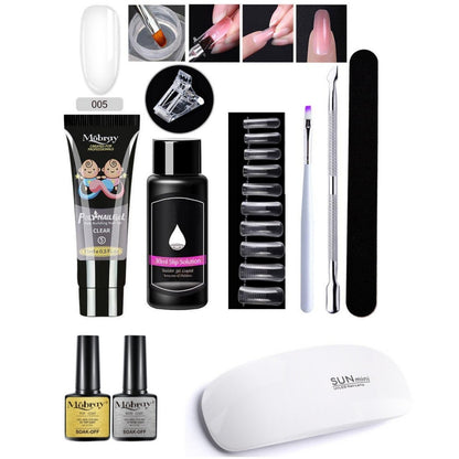 7-delad Nail Art Crystal Extender Set