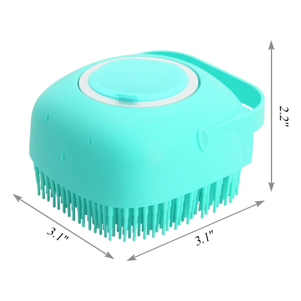 Brosse de Massage pour shampoing pour chien et chat, peigne de Massage, épurateur de toilettage, brosse de douche pour le bain, poils courts, brosses en Silicone souple