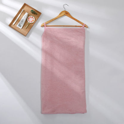 Coral Fleece Women's Sling Bath Towel Can Be Worn For Bathing