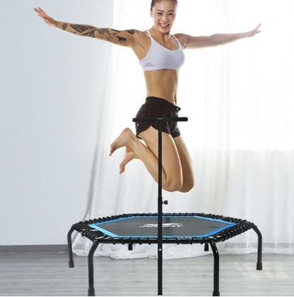 Trampolin Hem Barn Dam Herr Gymklass Trampolin Fitness Ledstångstrampolin
