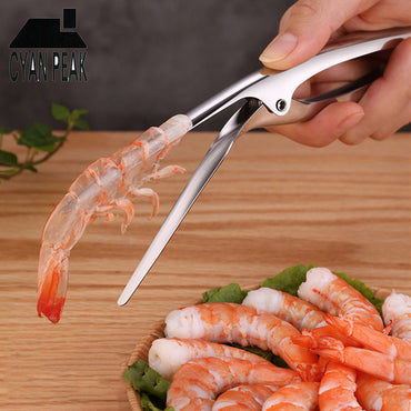 Éplucheur de crevettes, appareils de cuisine portables en acier inoxydable, Deveiner de crevettes, homard, fournitures de cuisine pratiques, outils de couteaux de pêche