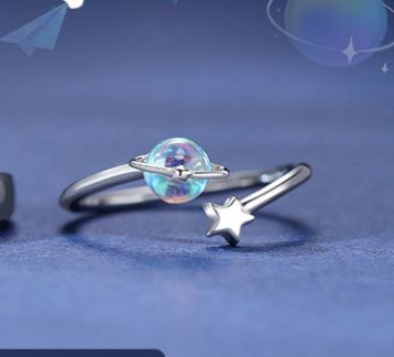 Happy Planet 925 Silver Couple Rings For Men And Women