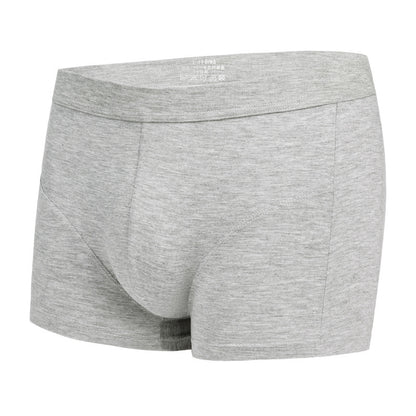 Men's Underwear Solid Color Boxers Breathable U Convex