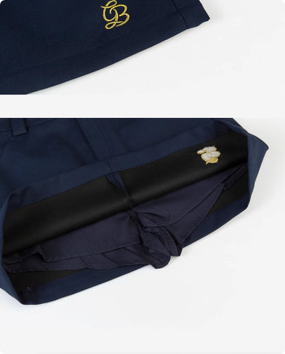 Professional American Navy Blue A-Line Skirt - Classic Design (High-Quality Fabric, Flattering Silhouette, Versatile Styling)
