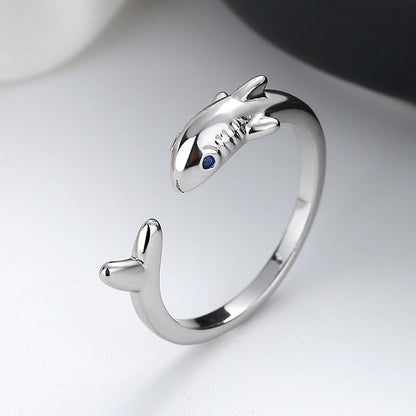 Shark Ring 925 Silver Rings For Men And Women