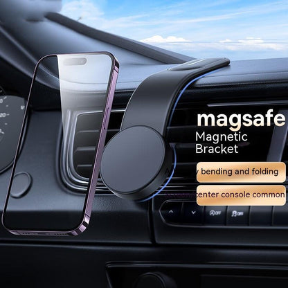 Magnetisk böjbar bilmobilhållare Trådlös laddare Telefonhållare 15W Car Dash Mount kompatibel med telefon