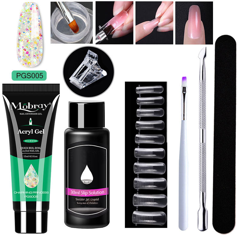 7-delad Nail Art Crystal Extender Set