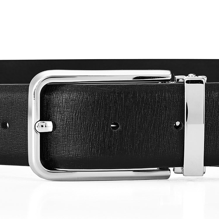 Men's First Layer Cowhide Simplicity Pin Buckle Belt - Authentic Simplicity