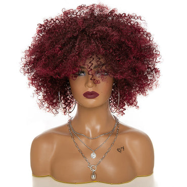 Afro Kinky Lockigt Hår Peruker Afro Kinky Lockigt Hår Peruker