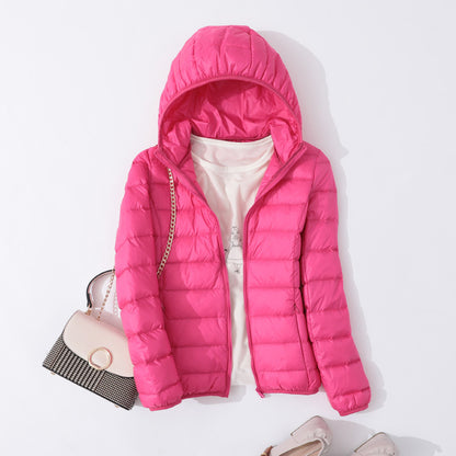 Slim Slimming Portable Short And Thin Down Jacket Women