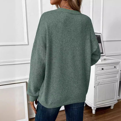 Simple Women's Knitted Sweater Pullover