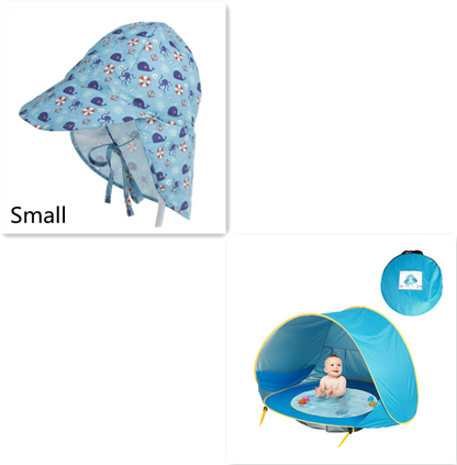 Tente de plage pour bébé, Camping en plein air pour enfants, facile à plier, imperméable, auvent solaire, protection UV