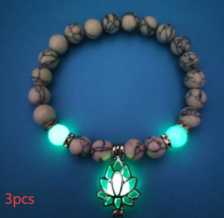 Energi Luminous Lotus Strand Pärla armbindel