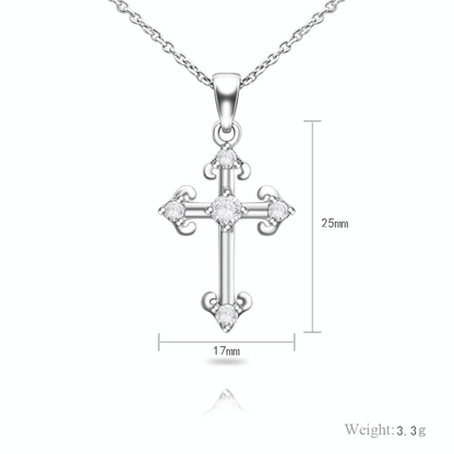 Gift Cross Diamond Necklace Mother's Day Thanksgiving Jewelry