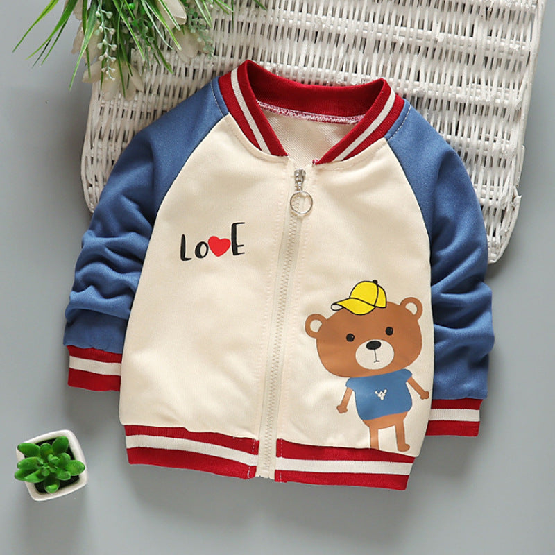 Children's Grizzly Bear Jacket Korean Baseball Uniform