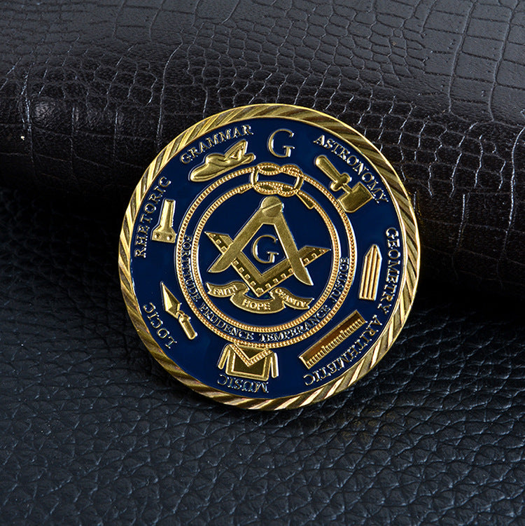 European Freemasonry Collectible CoinAmerican Freemasonry Coin