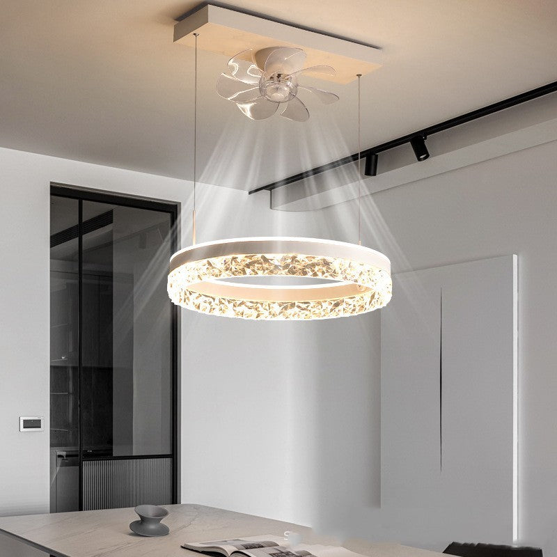 The New Ceiling Light Invisible Fan Scandinavian Light Luxury Ceiling Fan Light