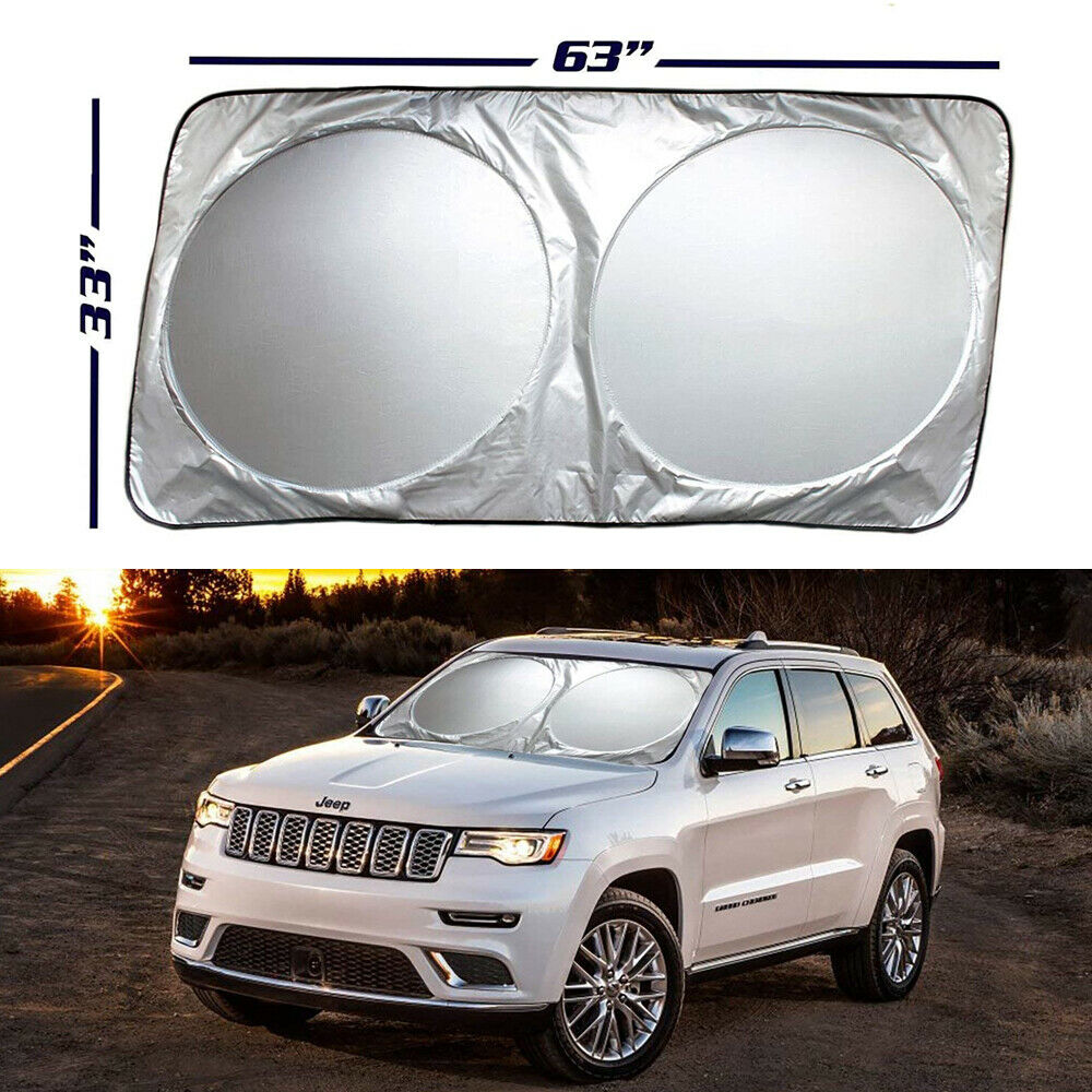 Car Windshield Sun Shade Visor Foldable Large Sunshade for Truck Van Block Cover