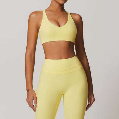 Brushed Tight Back Yoga Bra For Women Workout Exercise Underwear