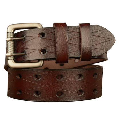 Men's Double Pin Buckle Casual Belt - Secure Confidence