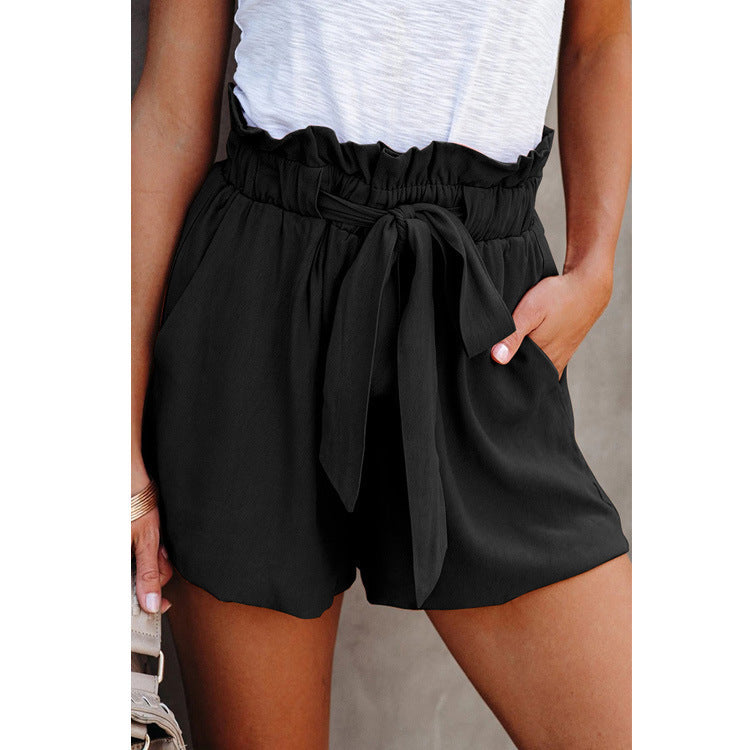 Women Summer Pants Casual Loose High Waist Shorts