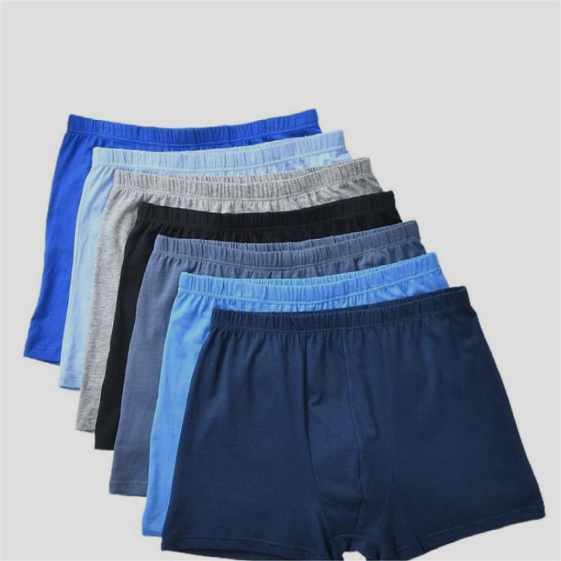 Boxershorts för män med mid midja i medelålders och äldre bomullsshorts