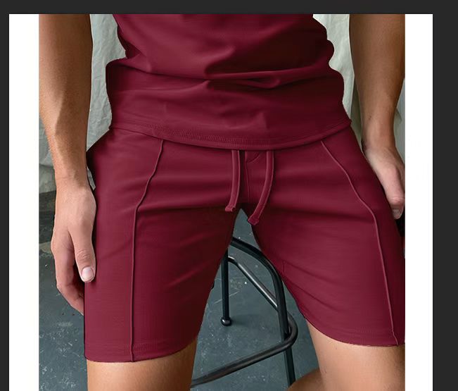 Solid Color Shorts Casual Fitness Sports Pants Men